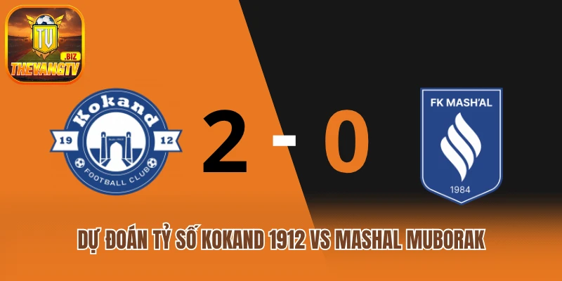 Dự đoán tỷ số trận đấu Kokand 1912 vs Mashal Muborak